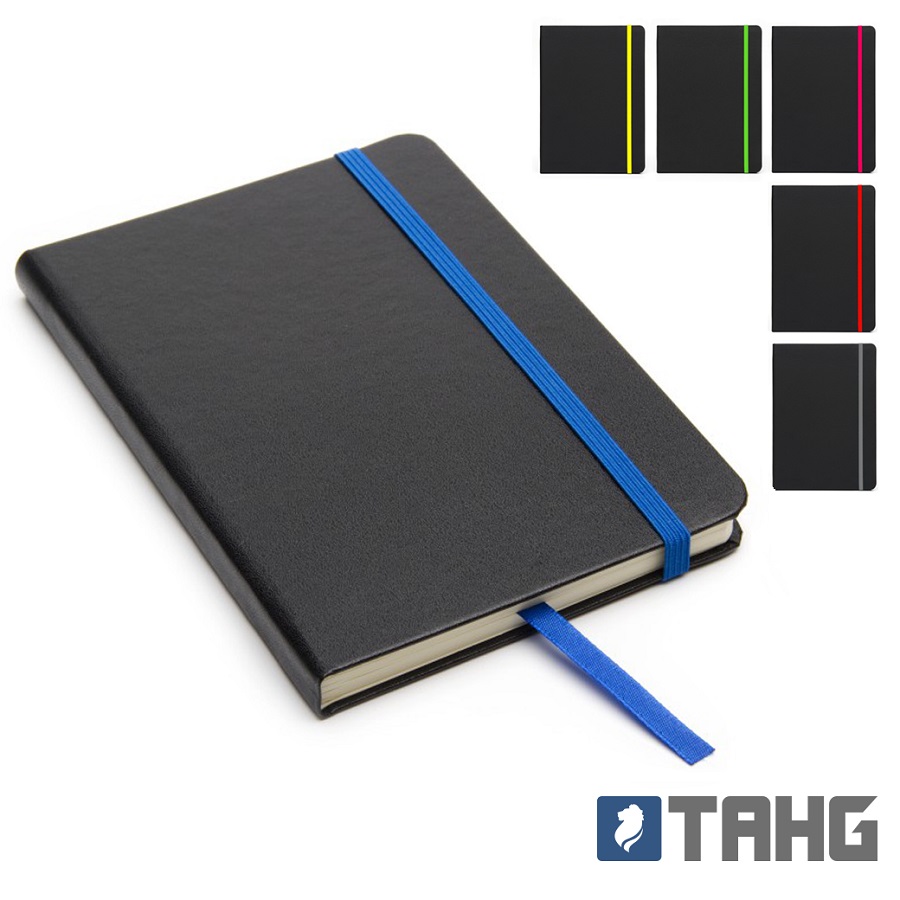Cuaderno Writer A6 80 hojas Tapa Negra con detalle - TAHG - Logo GRATIS !